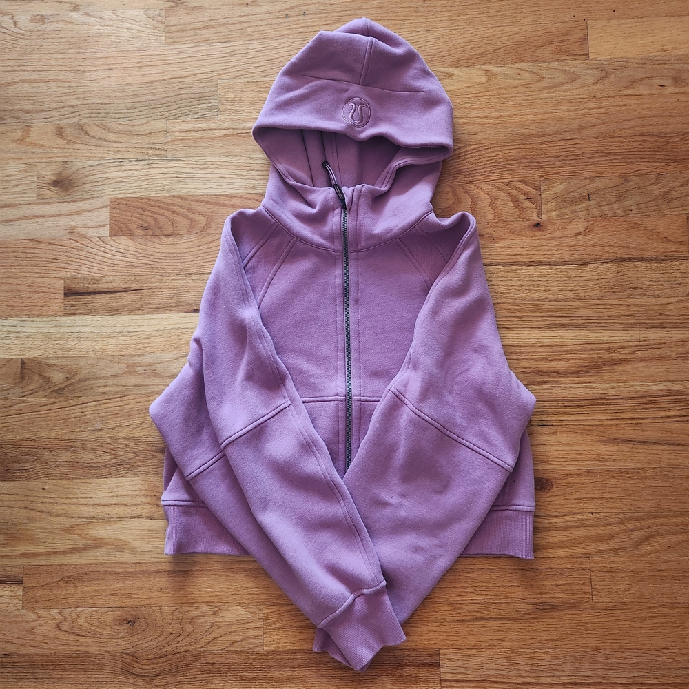 Womens Full zip Scuba lululemon athletica Purple Hoodie